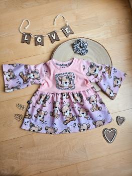 Preview: French Terry Wutbär rosa